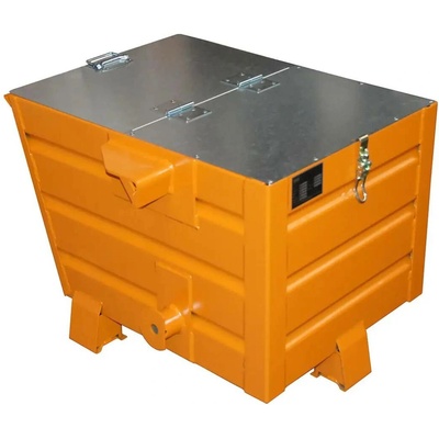 Happy End Výklopný kontejner TRV s víkem oranžová nosnost 500 kg PLN 8820/OR