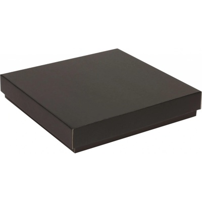 Dárková krabička s víkem 300x300x50 mm, černá