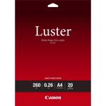 Canon Photo Paper Pro Luster 6211B006, 260 g/m2, A4, 20 бр. , гланциран, мастиленоструен, бял, фотохартия (6211B006)