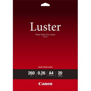 Canon Photo Paper Pro Luster 6211B006, 260 g/m2, A4, 20 бр. , гланциран, мастиленоструен, бял, фотохартия (6211B006)