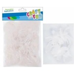 Craft with fun Decorative feathers white 20-30cm 16g