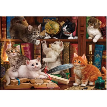 Anatolian - Puzzle Kittens in the Library 500 - 500 piese