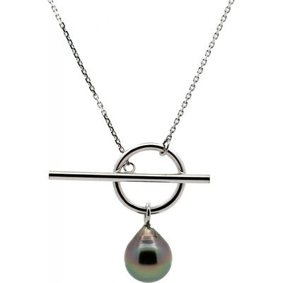 Lenka Výmolová mořská perla z Tahiti na řetízku v bílém zlatě – Zboží Dáma