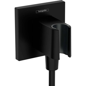 Hansgrohe Fixfit - Стенно коляно с държач, черен мат 26889670 (26889670)