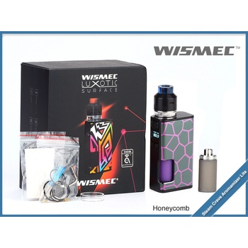 Wismec Elektronick box mod Luxotic Surface Squonk 80W TC + Wismec Kestrel  Honeycomb - Heureka.cz