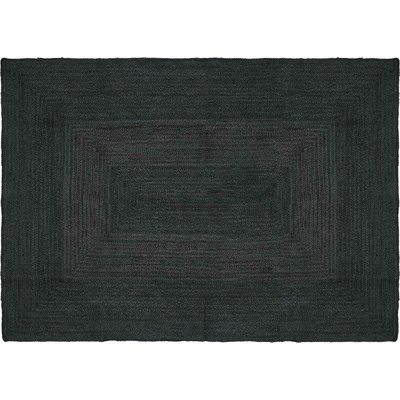 vidaXL Килими за помещение Правоъгълна Тъмносиво 120 x 170 cm юта (42010436)