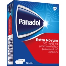 PANADOL EXTRA NOVUM POR 500MG/65MG TBL FLM 24 IV