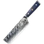 HARAHU Дамаски кухненски нож YU-37417 - Nakiri / Син KP37417
