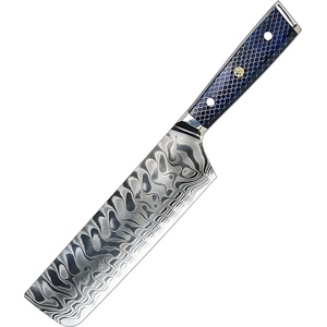 HARAHU Дамаски кухненски нож YU-37417 - Nakiri / Син KP37417