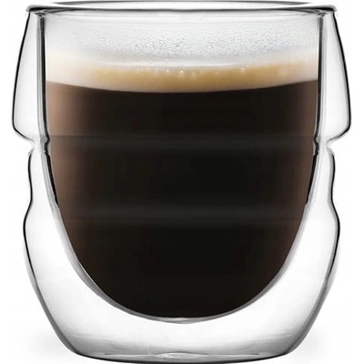 Design Sklenice na kávu a čaj Vialli 2 x 70 ml