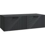 vidaXL Стенно монтиран ТВ шкаф Черно 98 x 41 x 30 см (898696)