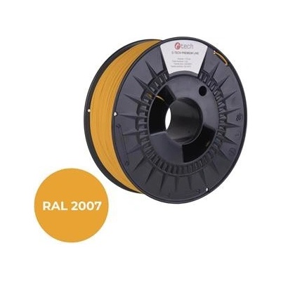 C-Tech Premium Line PLA, luminiscenční světlá oranžová, RAL2007, 1,75mm, 1kg
