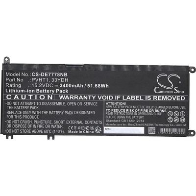 Cameron Sino Батерия за лаптоп dell g3 15, g5 15 5587, ins 15pd-1863bl, (cs-de7778nb)