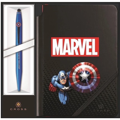 Cross Комплект тефтер и химикалка Cross Tech2 - Marvel Captain America, A5 (AT0652SD-10/1)