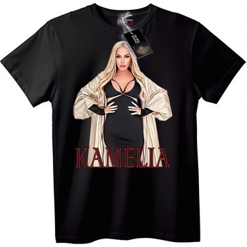 NOONEBRAND Тениска Kamelia с издържан дизайн - S, Black