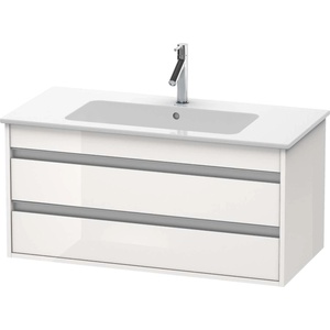 Duravit Ketho - Шкафче за умивалник 48x100x48 см, 2 чекмеджета, лъскаво бяло KT643002222 (KT643002222)