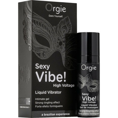 Orgie Sexy Vibe High Voltage Intense Stimulating Liquid Vibrator for Women and Men 15ml