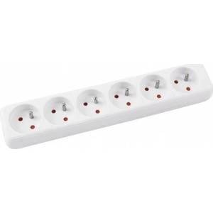 Office Products Looler OFFICE PRODUCTS, 6 sockets, 5m, with grounding, white