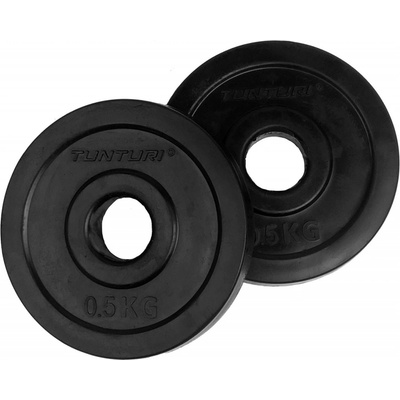 TUNTURI Kotouč pogumovaný 0,5 kg 30 mm