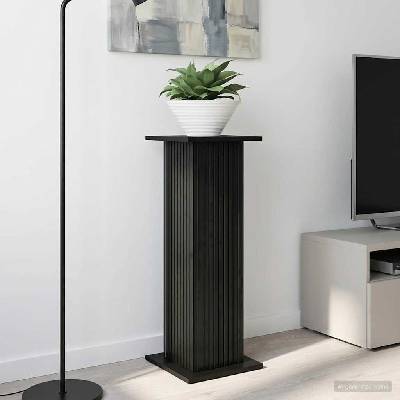 vidaXL Стойка за растения Черно 30, 5 x 30 x 80, 5 см (899764)