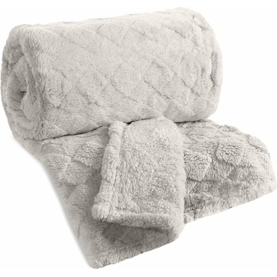 Eurofirany Hebká deka CARO sivá Polyester 150x200