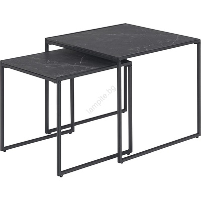 Actona Комплект от 2 холни маси alma, антрацит (ao0063)