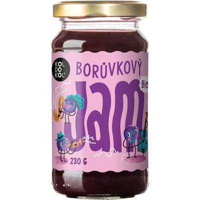 Koldokol Jam borůvkový BIO 230g