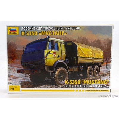 Zvezda Truck K 5350 Mustang Telonato Military 3 assi 1989 / 1:72