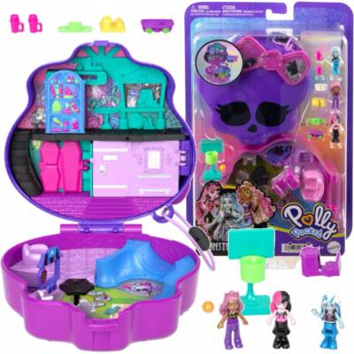 Mattel Polly Pocket Monster High Hrací set se třemi panenkami s doplňky