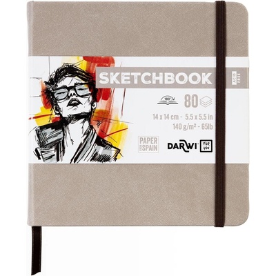 Darwi Dfy Скицник 80 14 x 14 cm 140 g Taupe (DF80014140004C)