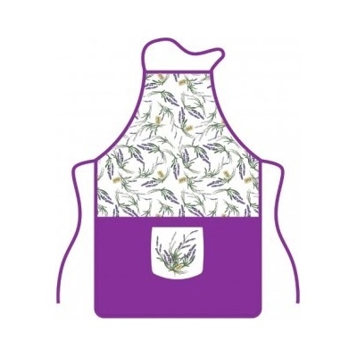 Banquet zástera s vreckom Lavender fialová