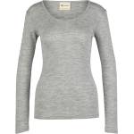 Engel Дамско копринено термобельо Engel Women's Undershirt L/S Merino base layer - Light Grey Melange - размер 38/40 (EU) (114-0634-0712)
