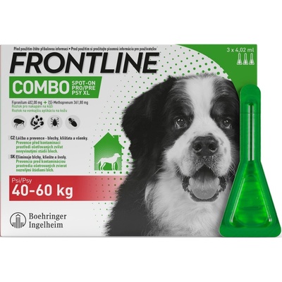 Frontline Combo Spot-On Dog XL 40-60 kg 3 x 4,02 ml