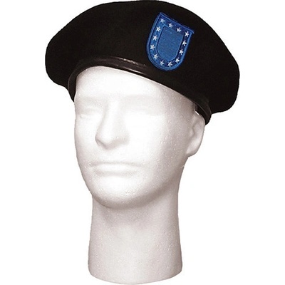 Baret Rothco US černý s blue flash