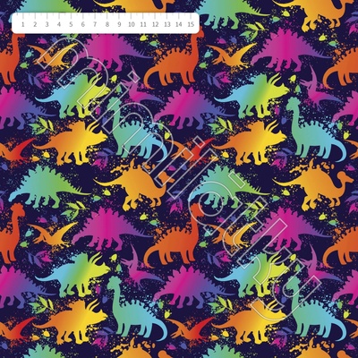 Neon triceratops úplet by MIMI