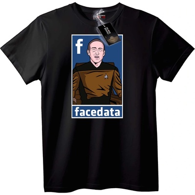 NOONEBRAND Тениска Facedata Star Trek - 6XL, Black