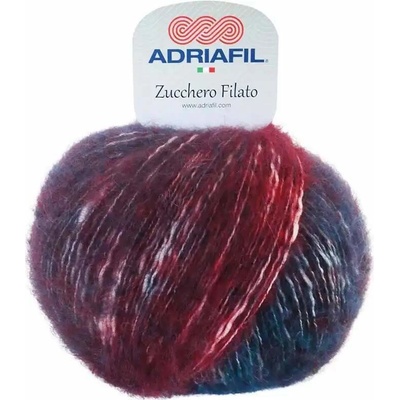 Adriafil Zucchero Filato 86 Vínovopetrolejové ombré