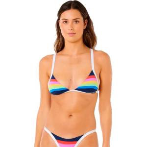 Rip Curl Surf Stripe Fixed Tri bikini top - Multicolor (Dark Navy)