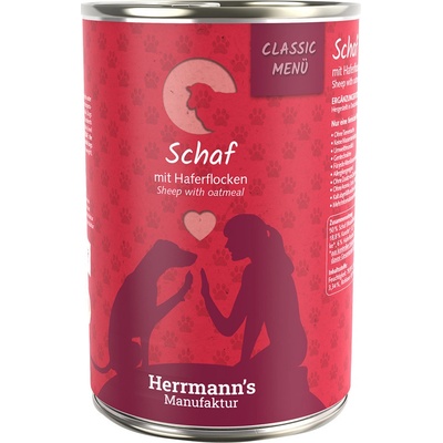 Herrmanns Classic Bio Menu Ovce s bio ovesnými vločkami 6 x 400 g