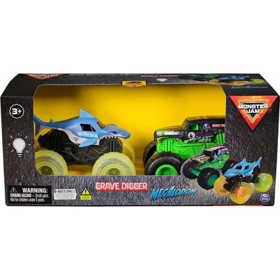 Monster Jam Auto Glowing Light 2 Pack 1:43