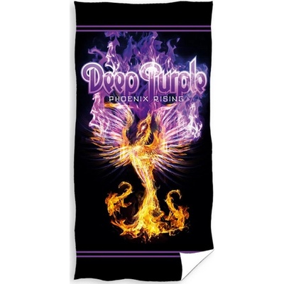 Carbotex · Bavlnená osuška Deep Purple - motív Phoenix Rising - s gramážou 320 gr./m2 - 70 x 140 cm