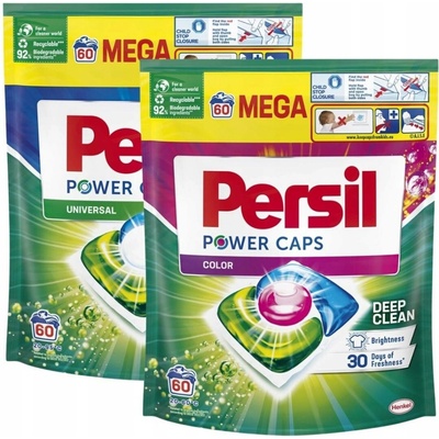 Persil Color Power prací kapsle barevné + univerzální mix 2 x 60 PD