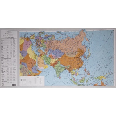Ázia - politická mapa 1:30 000 000