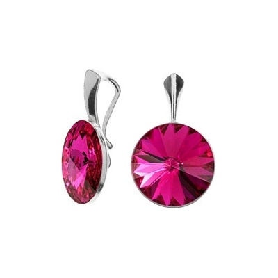 Nub Stříbrný přívěšek Crystals from Swarovski Fuchsia NBP141 FU