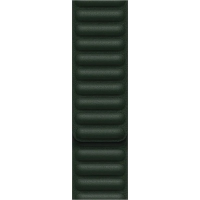Apple Каишка за Apple Watch от Apple - 41mm Sequoia Green Leather Link - M/L (ML7Q3ZM/A)