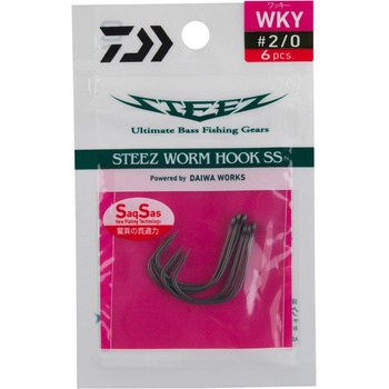 Daiwa STEEZ WORM HOOK SS WKY vel.1 8 ks