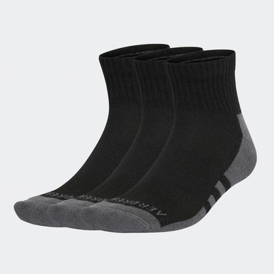 adidas Nízke ponožky s tromi pásikmi čierne
