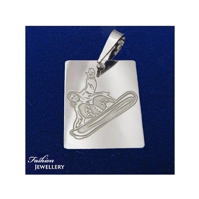 Klenotyn Stříbrný přívěsek Snowboardista KPRS155