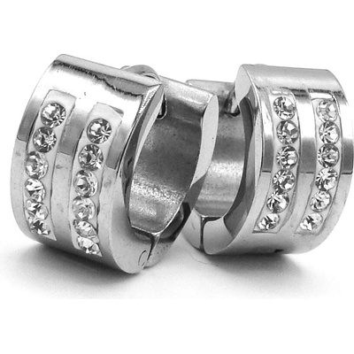 Steel Jewelry náušnice kruhy z chirurgické oceli NS220126