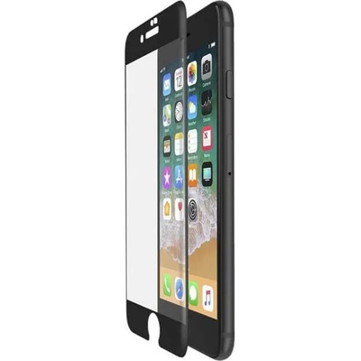 Belkin TCP 2.0 Tempered Edge to Edge Glass - калено стъклено защитно покритие за дисплея на iPhone 8 Plus, iPhone 7 Plus (черен-прозрачен)